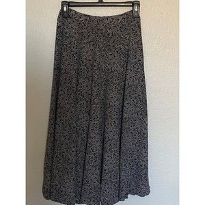 Vintage Liz Claiborne flat front pleat detail printed skirt size - 4 (Pre-Owned)
